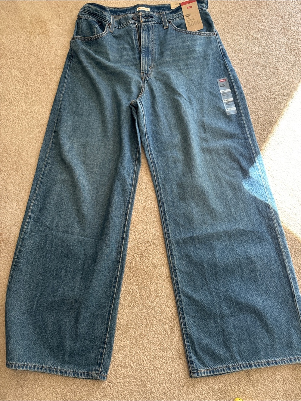 Levi's Wide Leg High-Rise Jeans - Denim Blue